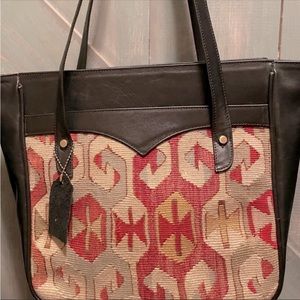 🌟Turkish Kilim Leather Laptop Bag